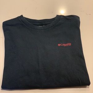 Columbia Performance Fishing Gear T Shirt | Comfortable 100% Cotton | Red & Navy